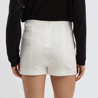 Tibi Creased Stretch Crepe Skort - Image 2