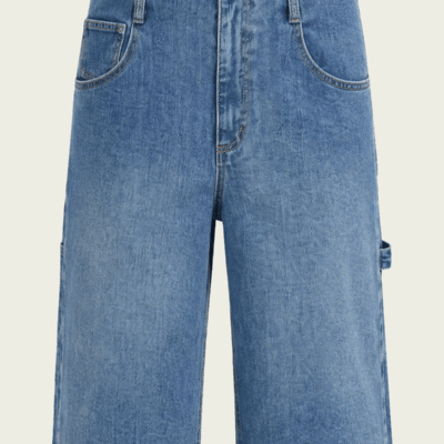Tibi Classic Wash Denim Newman Short - Image 1