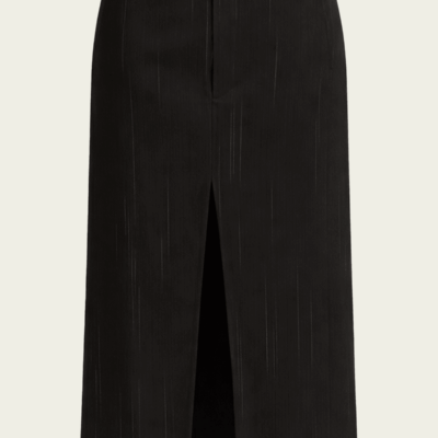 Tibi Viscose Suiting Midi Trouser Skirt - Image 1
