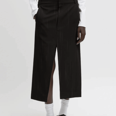 Tibi Viscose Suiting Midi Trouser Skirt - Image 2