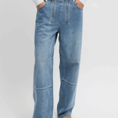 Tibi Classic Wash Denim Fischer Jean - Image 2