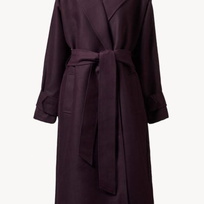 TOVE Zuri Trench Coat Plum - Image 1