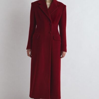 TOVE Vonnie Coat Dark Red - Image 1