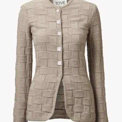 TOVE Uma Knitted Jacket Wheat - Image 2