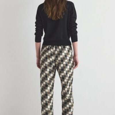 TOVE Terri Trouser Textured Check Print - Image 2