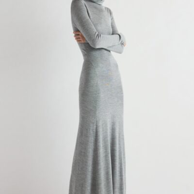 TOVE Suzette Knitted Dress Grey - Image 1