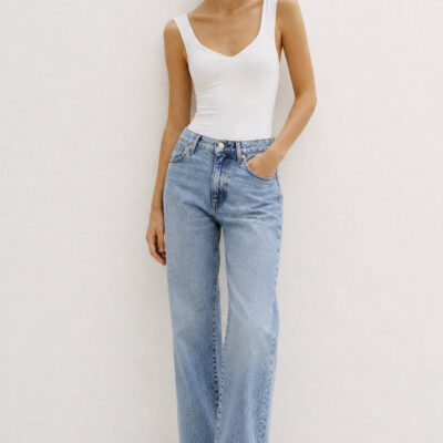 TOVE Sofie Jean Relaxed Leg Mid Blue Length 32" - Image 1