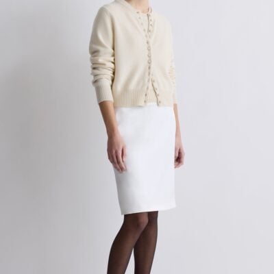 TOVE Signe Cashmere Cardigan Crème - Image 1