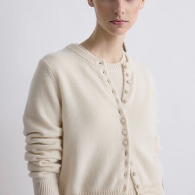 TOVE Signe Cashmere Cardigan Crème - Image 2