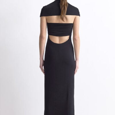 TOVE Rama Jersey Dress Black - Image 2