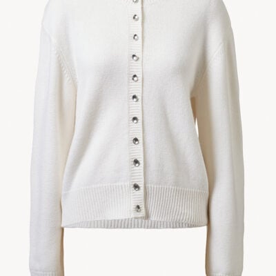 TOVE Nila Cashmere Cardigan Soft White - Image 1