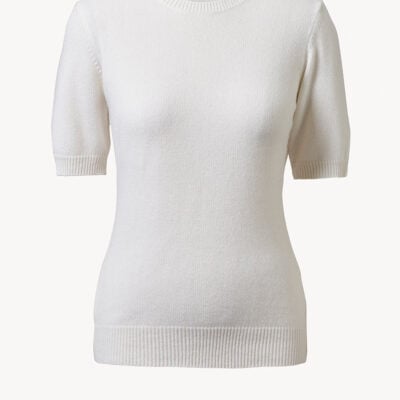 TOVE Lura Cashmere Top Soft White - Image 1