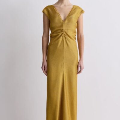 TOVE Kesewa Dress Gold - Image 1