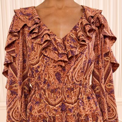 Ulla Johnson Vivi Long Sleeve Silk Mini Dress - Image 2
