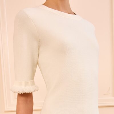 Ulla Johnson Vittoria Knit Dress with Fringe - Image 2