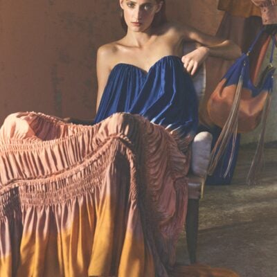 Ulla Johnson Veil Strapless Silk Gown - Image 1