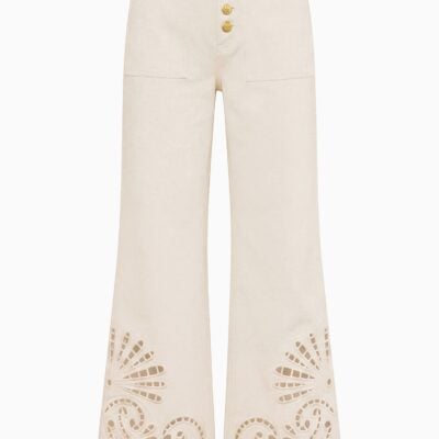 Ulla Johnson The Lou Jean with Eyelet - Image 1