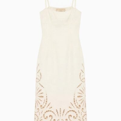 Ulla Johnson The Jane Eyelet Denim Dress - Image 1