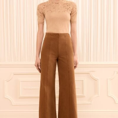 Ulla Johnson The Bianca Wide Leg Seamed Jean - Image 2