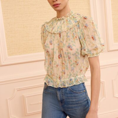 Ulla Johnson Solenne Silk Top - Image 1