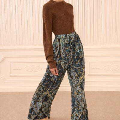 Ulla Johnson Sawyer Wide Leg Silk Pant - Image 1