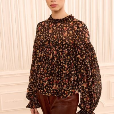 Ulla Johnson Pearl Long Sleeve Silk Blouse - Image 1