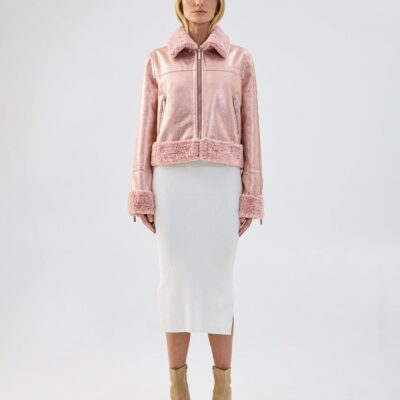 Unreal Fur Métallique Jacket - Image 1