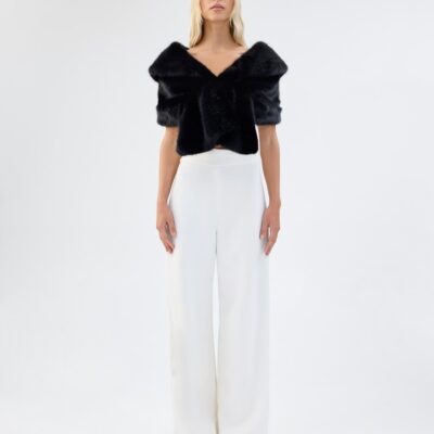 Unreal Fur Champagne Wrap - Image 1
