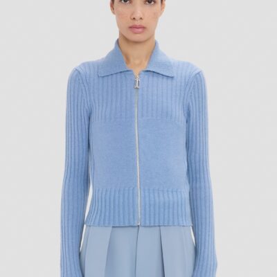 Victoria Beckham Zip Jumper - Image 1