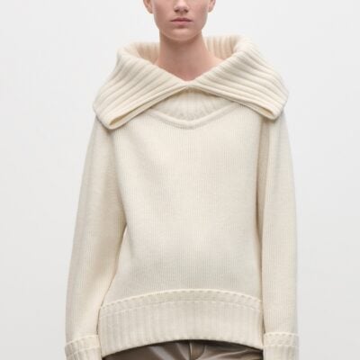 Victoria Beckham Wide Collar Jumper - Image 1