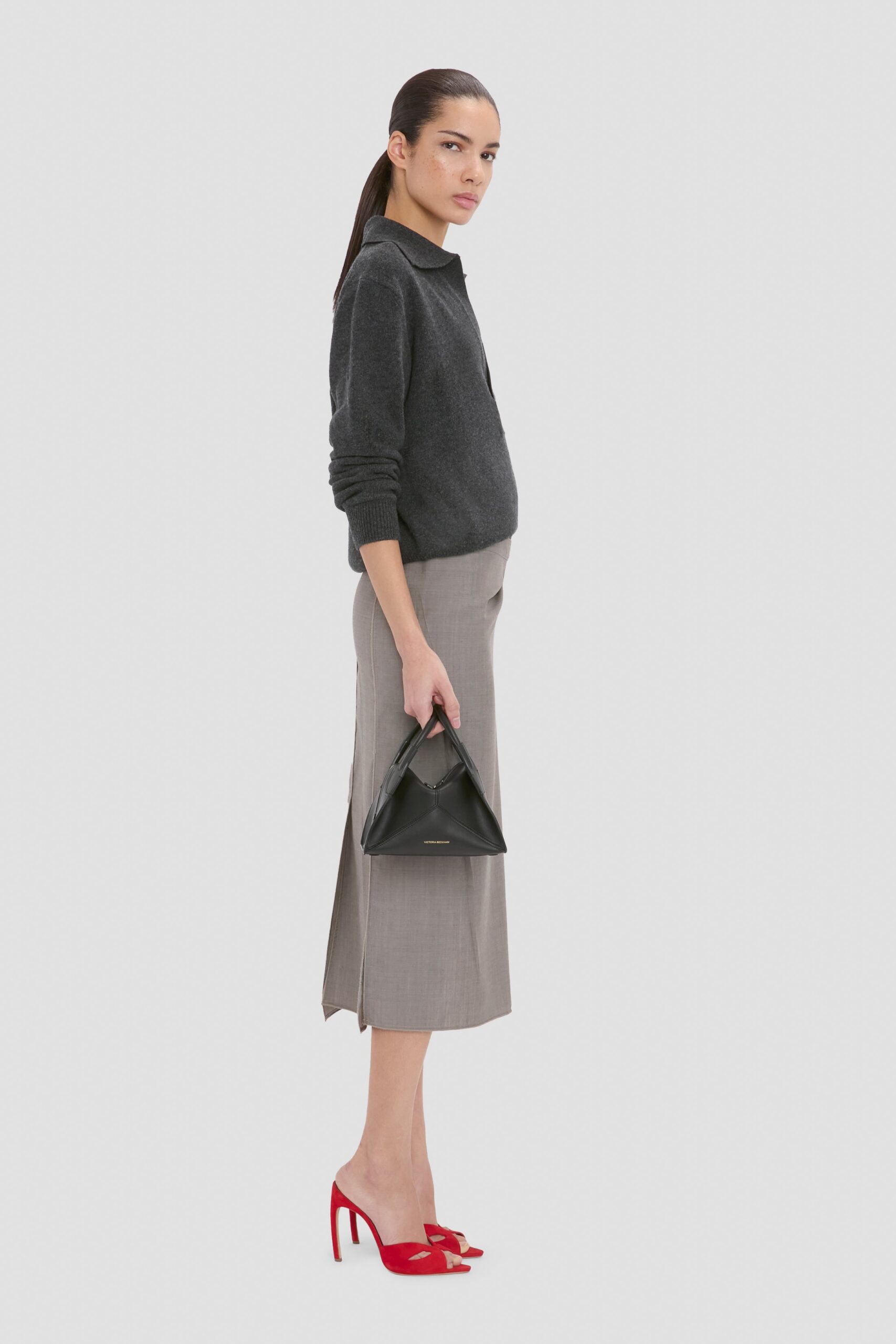 MNVBK140826065424010_2 Victoria Beckham Victoria Plié Mini Bag Soft Calf Leather - Image 2
