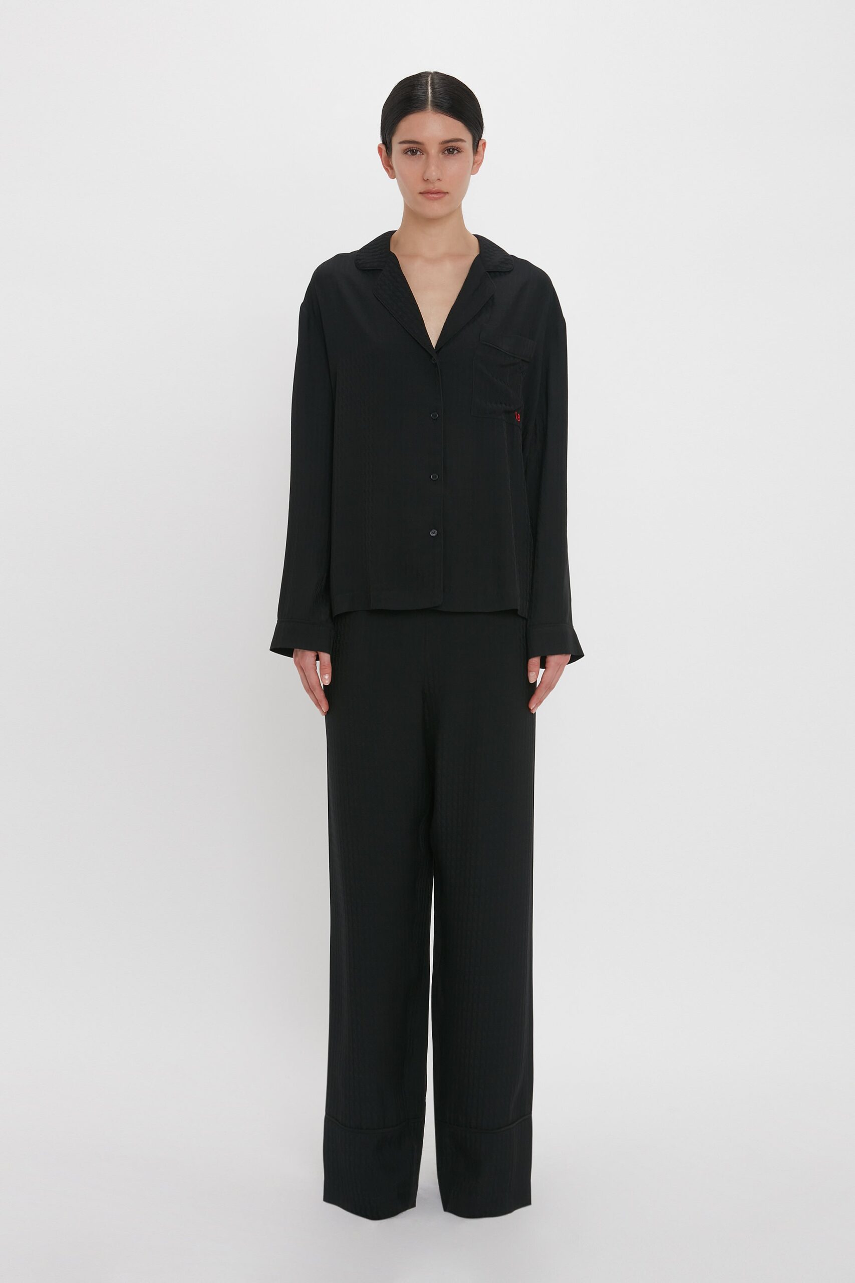 Victoria Beckham VB Monogram Pyjama Sleep Set - Image 1