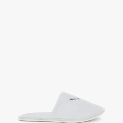 Victoria Beckham VB Embroidered Towelling Slippers - Image 2
