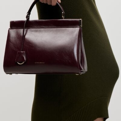Victoria Beckham Sloane Frame Bag 28 Distressed Leather - Image 2