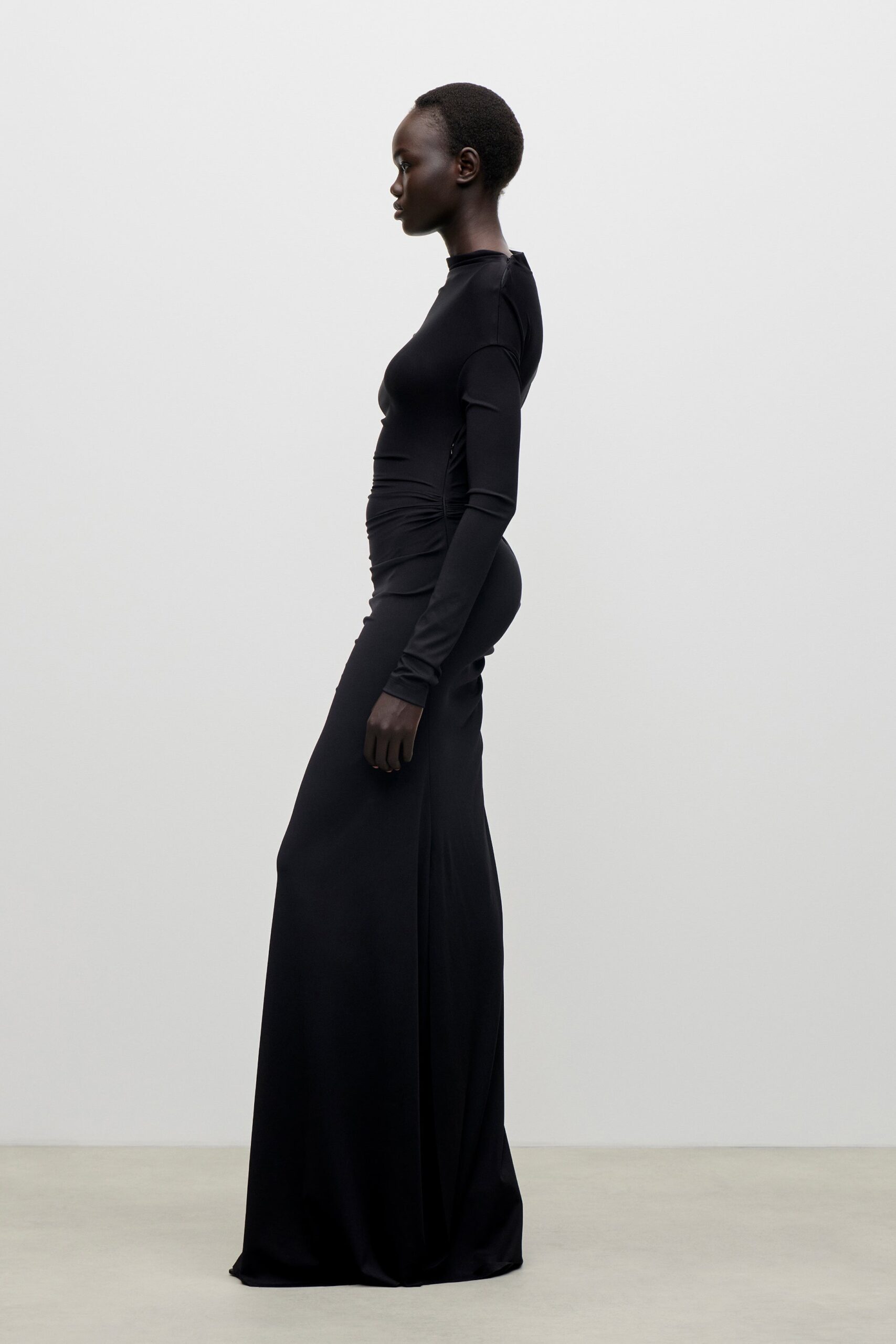 MNVBK140826065424042_2 Victoria Beckham Shoulder Drape Gown - Image 2