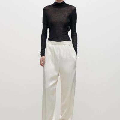 Victoria Beckham Relaxed Curved Leg Trouser - Image 1