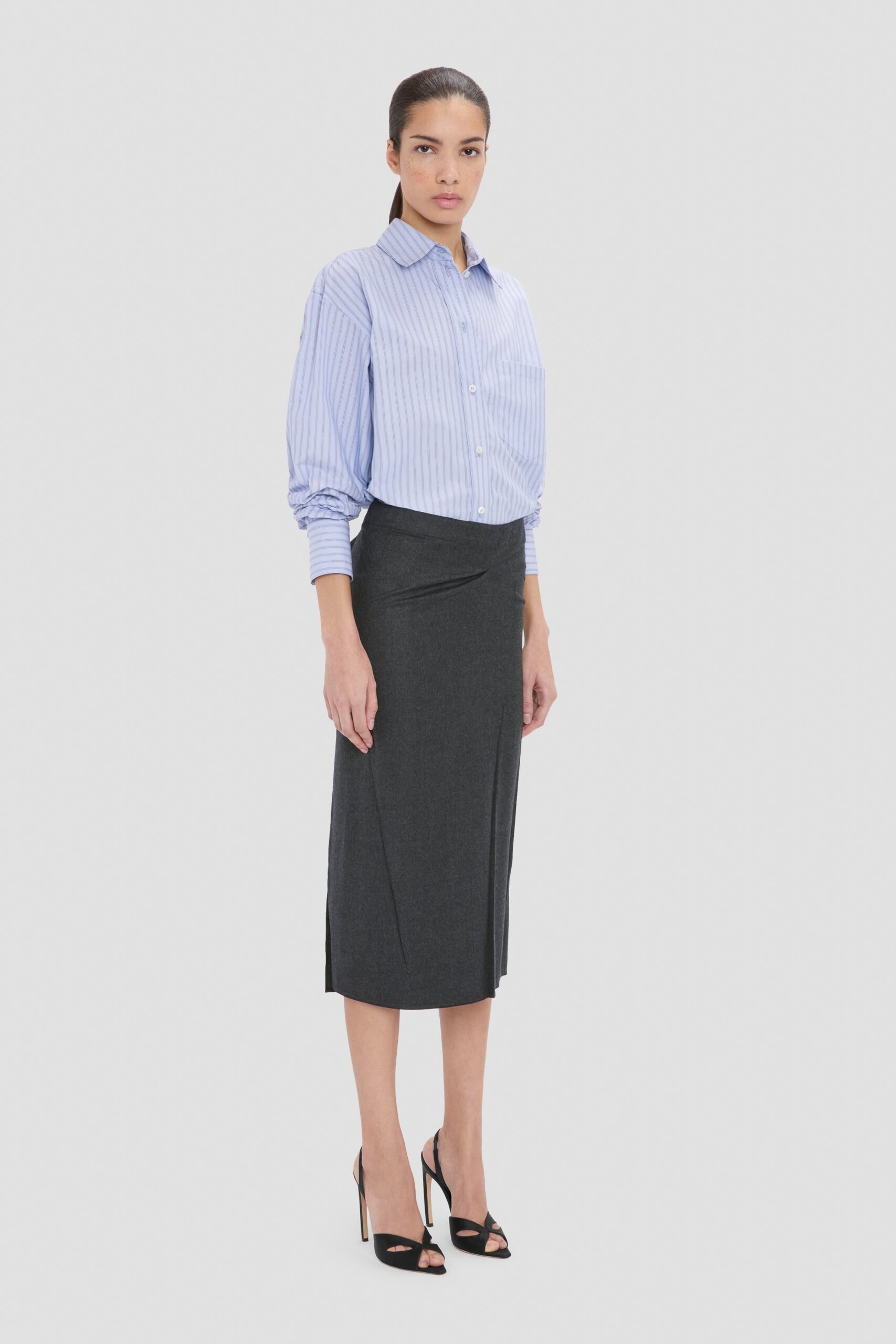 MNVBK140826065424052_2 Victoria Beckham Pressed Skirt - Image 2
