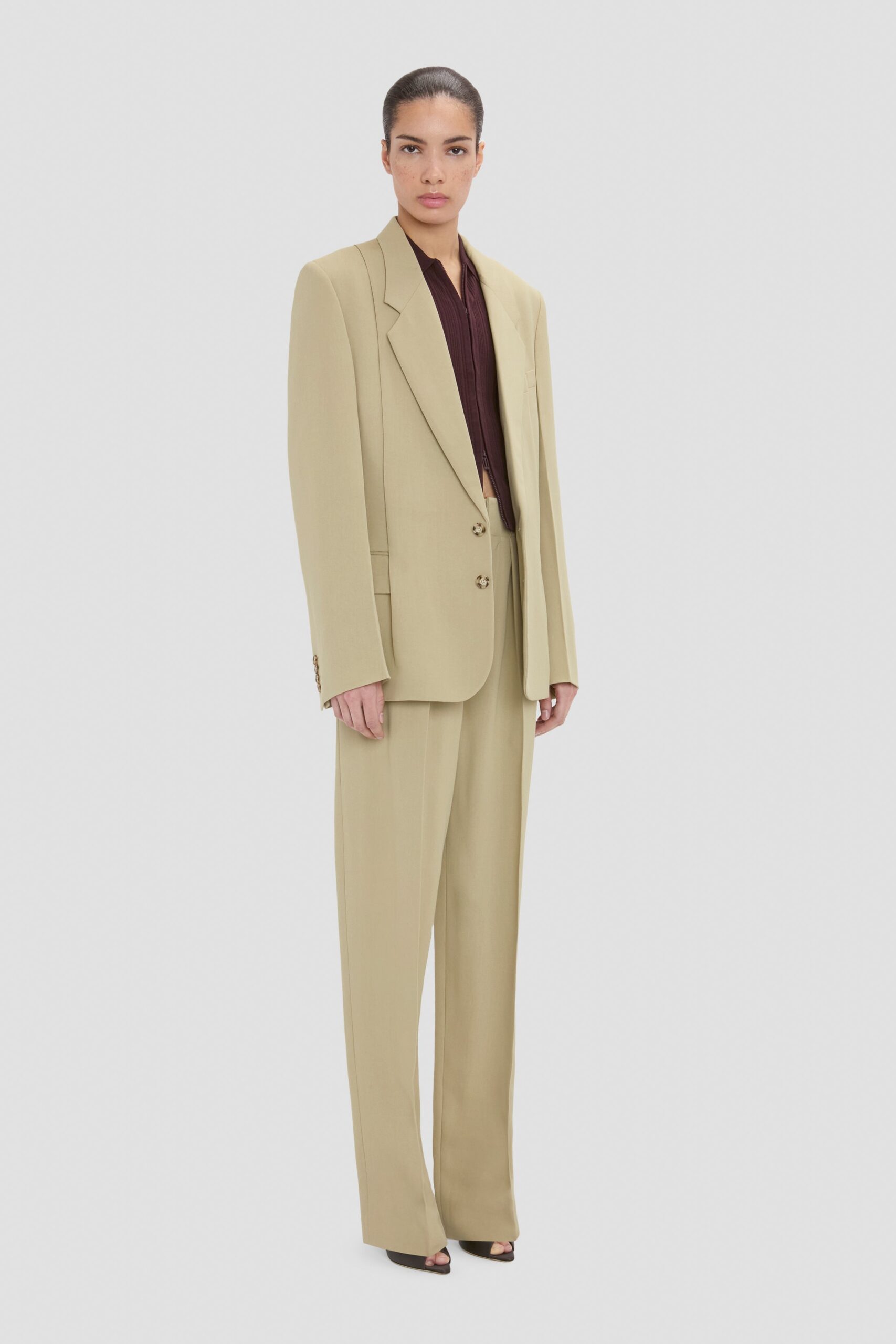 MNVBK140826065424053_2 Victoria Beckham Pressed Jacket - Image 2