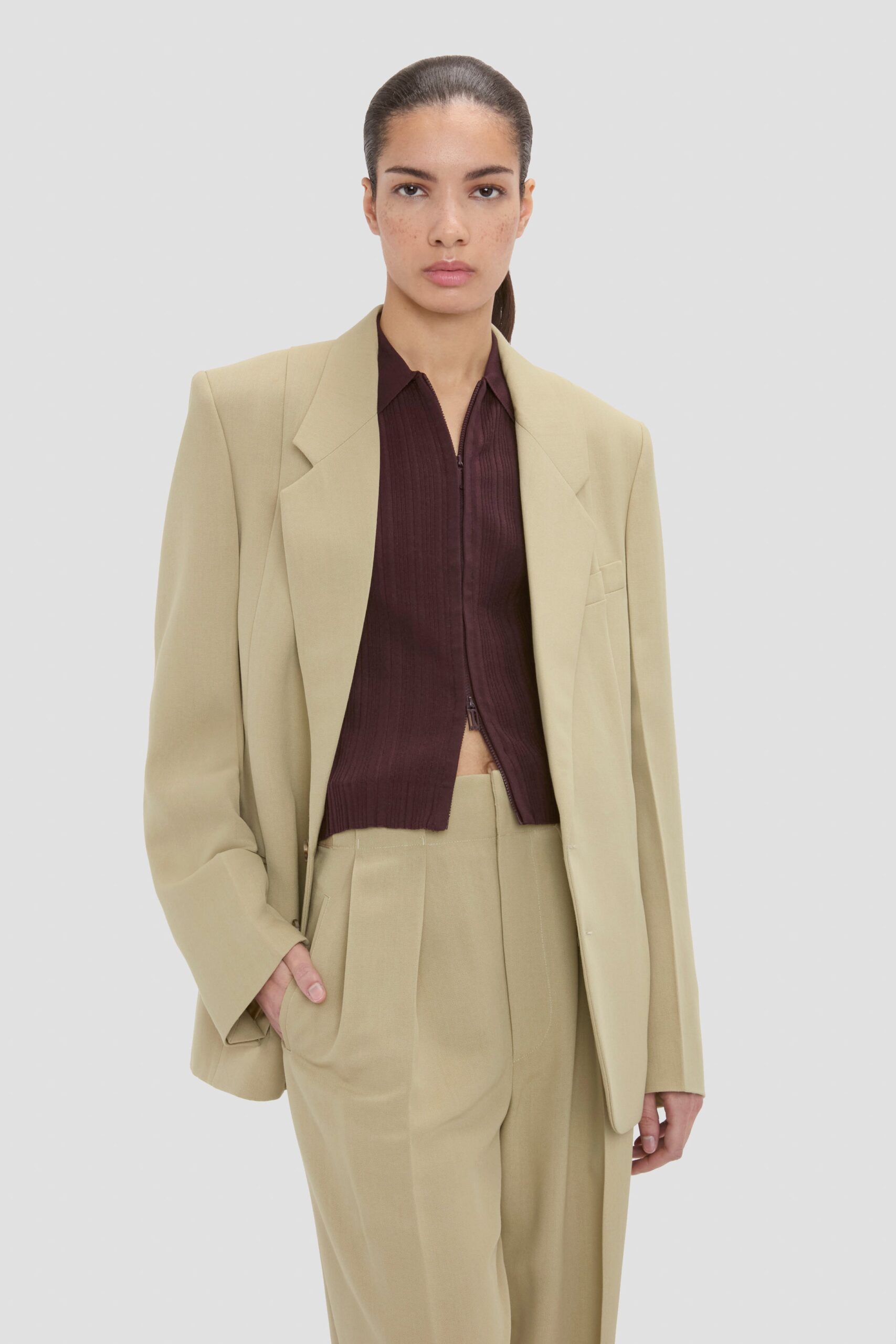 MNVBK140826065424053_3 Victoria Beckham Pressed Jacket - Image 3