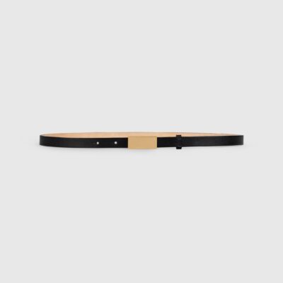 Victoria Beckham Portofino Mirror Belt Micro 15mm Shiny Calf Leather - Image 1