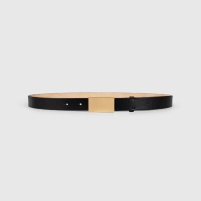 Victoria Beckham Portofino Mirror Belt Jumbo 30mm Shiny Calf Leather - Image 1