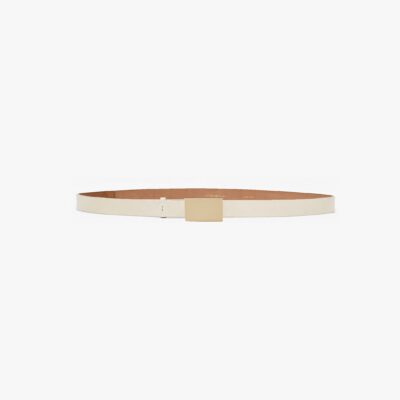 Victoria Beckham Portofino Mirror Belt 25mm Shiny Calf Leather - Image 1