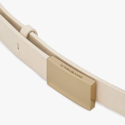 Victoria Beckham Portofino Mirror Belt 25mm Shiny Calf Leather - Image 2
