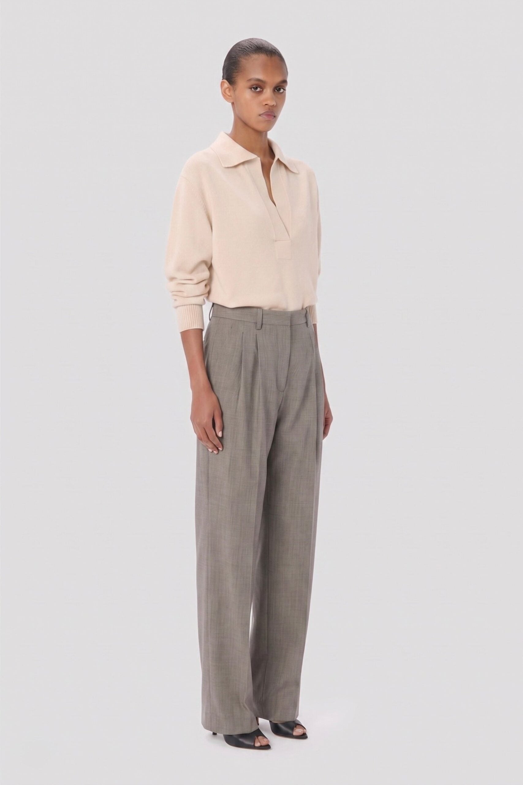 MNVBK140826065424058_2 Victoria Beckham Pleated Trouser - Image 2