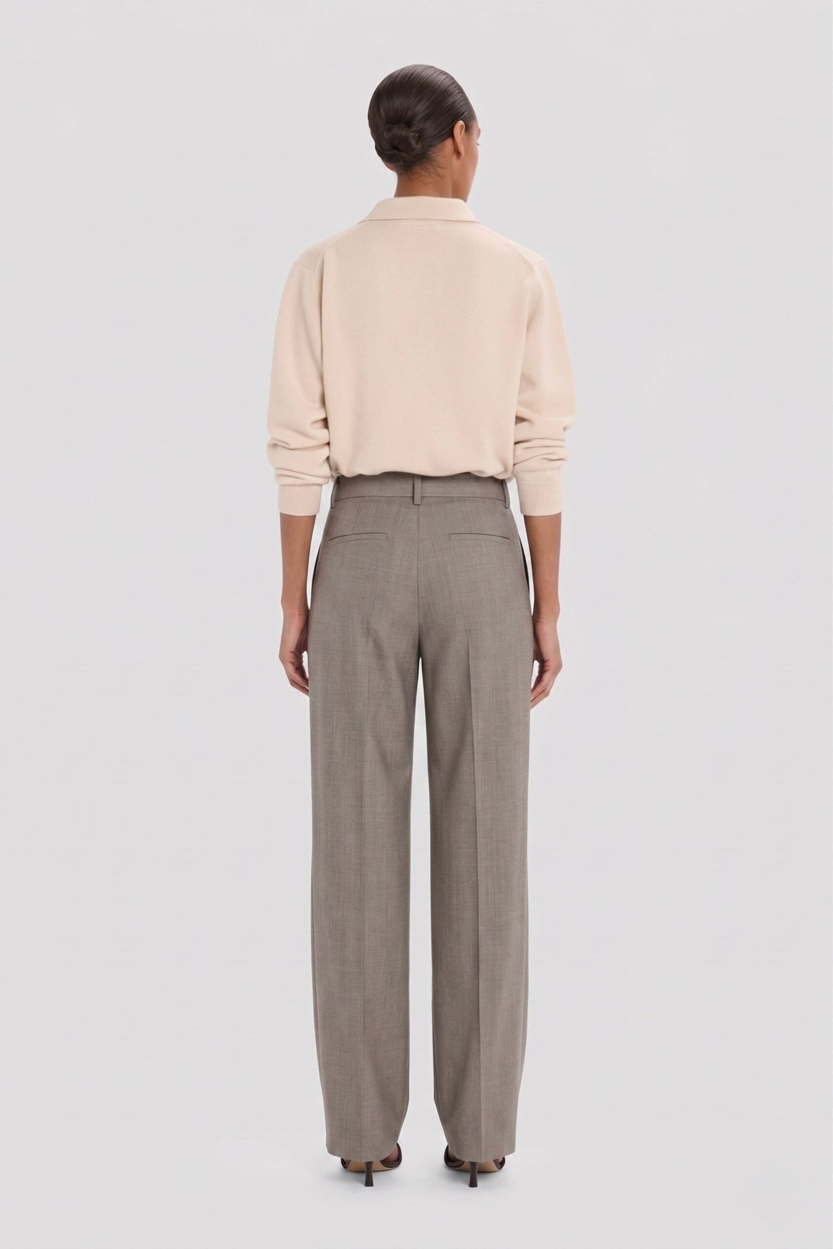 MNVBK140826065424058_3 Victoria Beckham Pleated Trouser - Image 3