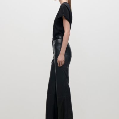 Victoria Beckham Leather Alina Trouser - Image 2