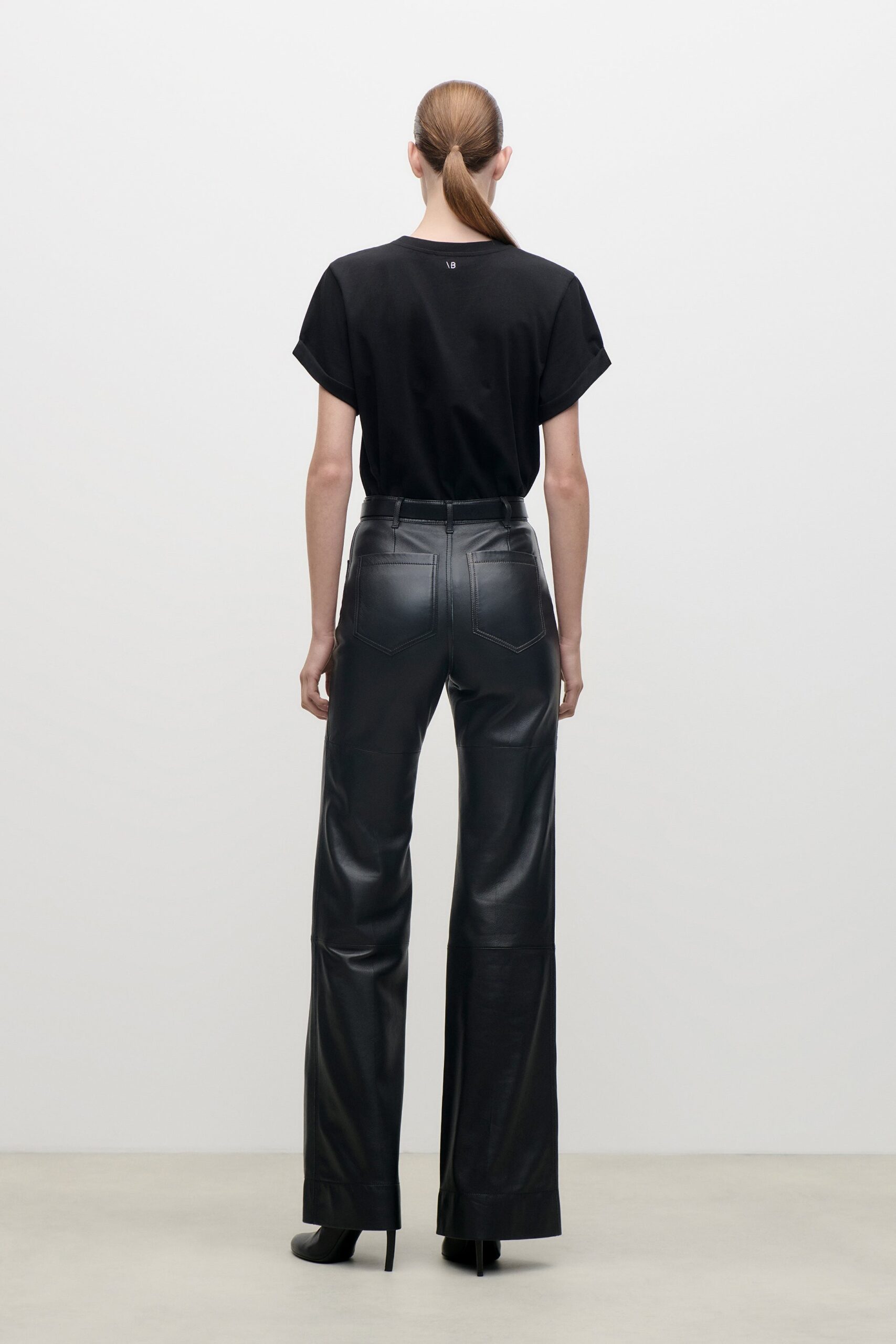 MNVBK140826065424081_3 Victoria Beckham Leather Alina Trouser - Image 3
