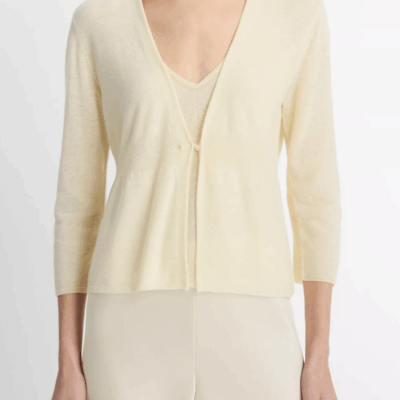 Vince. Wool & Cashmere-Blend Cardigan - Image 1