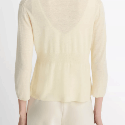 Vince. Wool & Cashmere-Blend Cardigan - Image 2