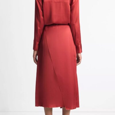 Vince. Draped D-Ring Wrap Skirt - Image 2